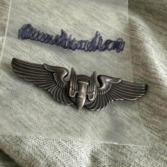 World War II US aerial gunner military wings vintage pen